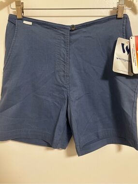 White Sierra Women's Slate Blue Casual Stretch Bermuda Shorts